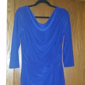 Ralph Lauren blue midi dress sz 12